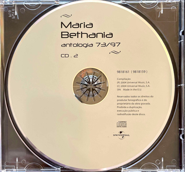 Maria Bethânia - Antologia 73/97 | Universal (9818159) - 4 Maria Bethânia - Antologia 73/97 | Universal (9818159) - 4
