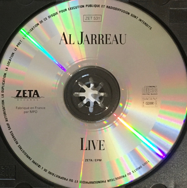Al Jarreau - Live | Zeta Records (ZET 531) - 2