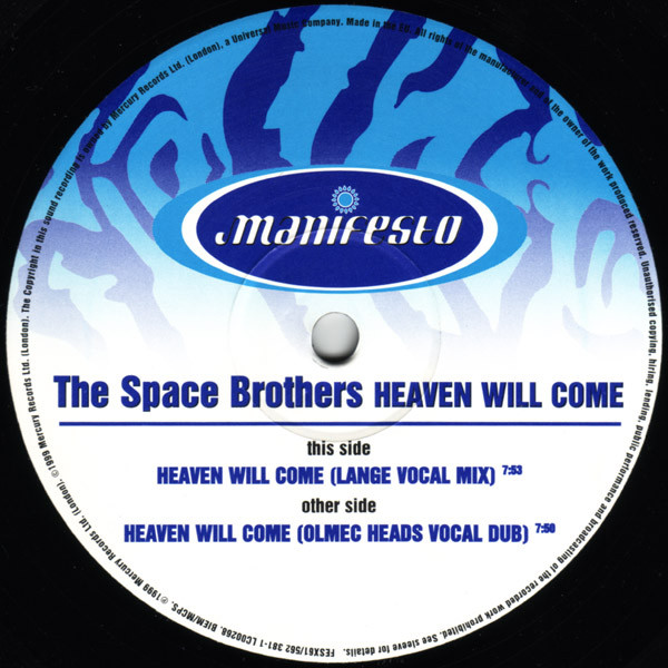 The Space Brothers - Heaven Will Come | Manifesto (FESX61) - 3
