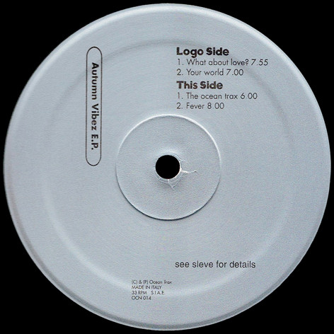 Bini & Martini + Roberto Intrallazzi + Stefano Gamma + Love Solution - Autumn Vibez EP | Ocean Trax (OCN 014) - 2 Bini & Martini + Roberto Intrallazzi + Stefano Gamma + Love Solution - Autumn Vibez EP | Ocean Trax (OCN 014) - 2