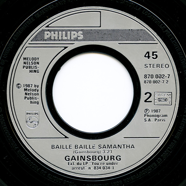 Serge Gainsbourg - You're Under Arrest | Philips (870 002-7) - 4 Serge Gainsbourg - You're Under Arrest | Philips (870 002-7) - 4