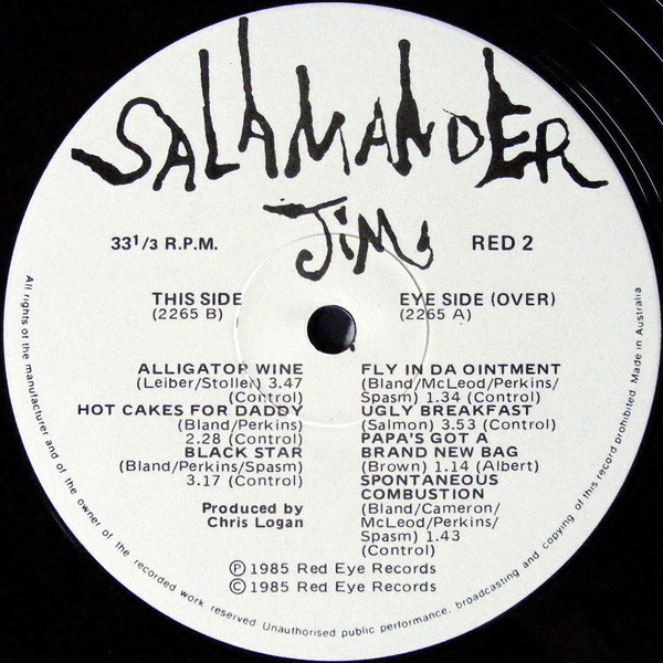 Salamander Jim - Lorne Green Shares His Precious Fluids | Red Eye Records (Red 2) - 4 Salamander Jim - Lorne Green Shares His Precious Fluids | Red Eye Records (Red 2) - 4