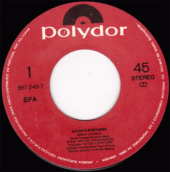 Xutos & Pontapés - 7º Single | Polydor (887 240-7) - 3