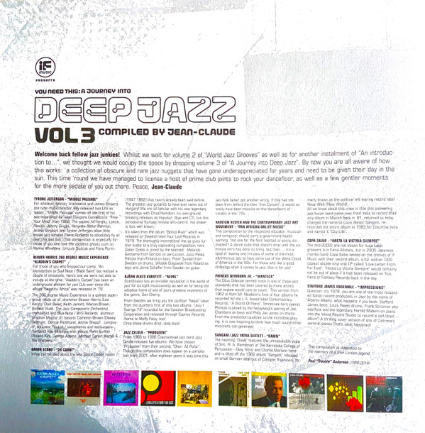 Jean-Claude Thompson - If Music Presents You Need This: A Journey Into Deep Jazz Vol 3 | BBE (BBE498CLP) - 3
