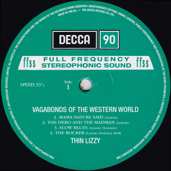 Thin Lizzy - Vagabonds Of The Western World | Decca (0801730) - 3