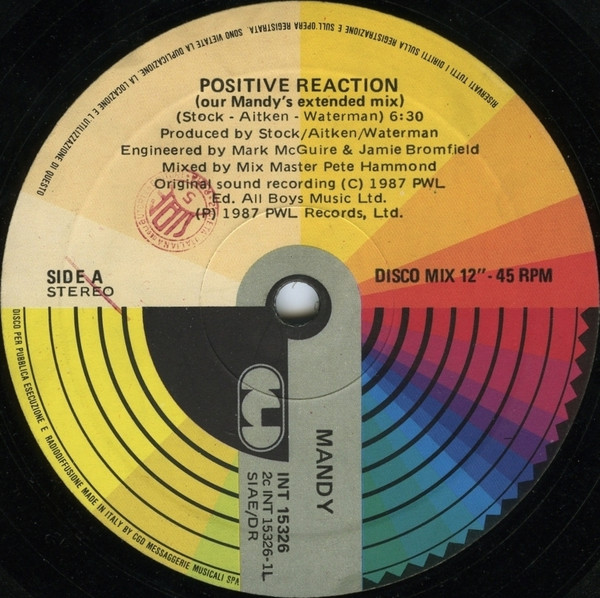 Mandy Smith - Positive Reaction | CGD (INT 15326) - 2