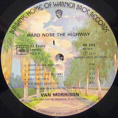 Van Morrison - Hard Nose The Highway | Warner Bros. Records (46242) - 3 Van Morrison - Hard Nose The Highway | Warner Bros. Records (46242) - 3