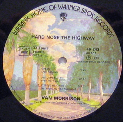 Van Morrison - Hard Nose The Highway | Warner Bros. Records (46242) - 4 Van Morrison - Hard Nose The Highway | Warner Bros. Records (46242) - 4