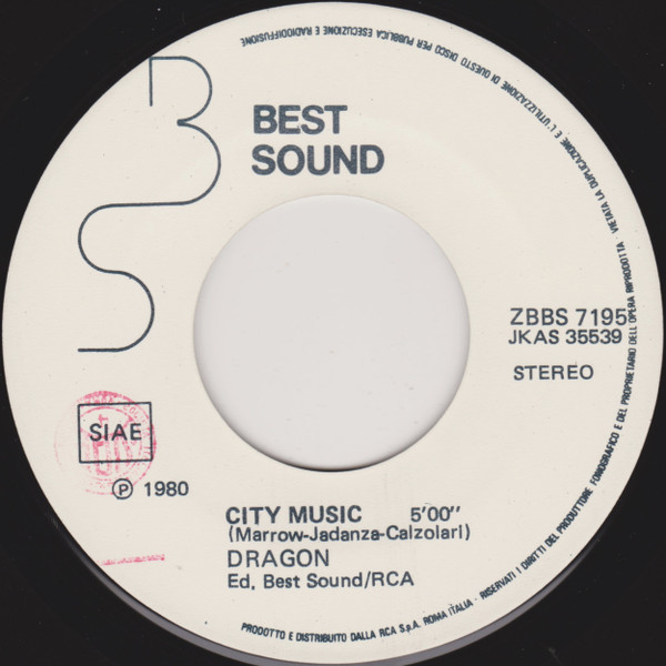 Dragon - Down On My Knees / City Music | Best Sound (ZBBS 7195) - 3