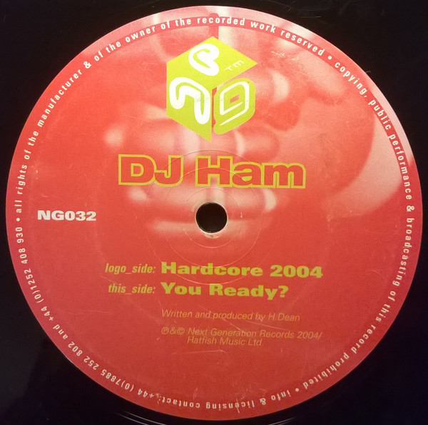 DJ Ham - Hardcore 2004 / You Ready? | Next Generation Records (NG032) - main