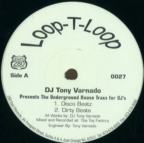 Tony Varnado - The Underground House Trax For DJ's | 280 East Records (0027)