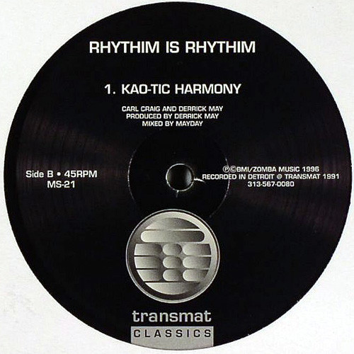 Rhythim Is Rhythim - Icon / Kao-Tic Harmony | Transmat (MS-21) - 2