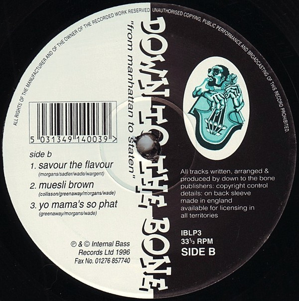 Down To The Bone - From Manhattan To Staten - The Album | Internal Bass (IBLP3) - 4