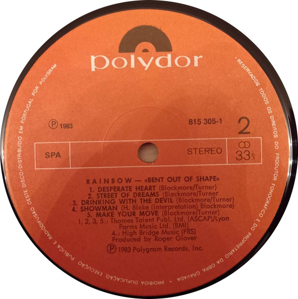 Rainbow - Bent Out Of Shape | Polydor (815 305-1) - 4