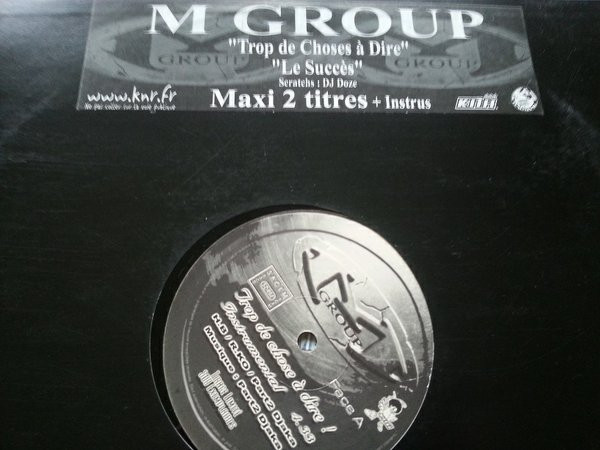M'Group - Trop De Choses A Dire ! / Le Succès | Kool & Radikal (KRLP002) - main