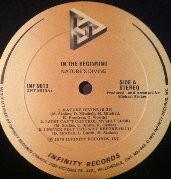 Nature's Divine - In The Beginning | Infinity Records (INF 9013) - 3