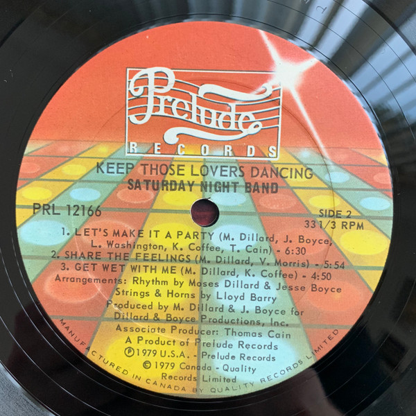 Saturday Night Band - Keep Those Lovers Dancing [Vinyl] | Prelude Records (PRL 12166) - 4