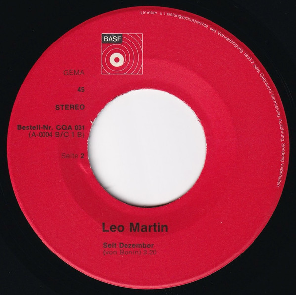 Leo Martin - Sweet Susanna / Seit Dezember | BASF (CQA 031) - 4
