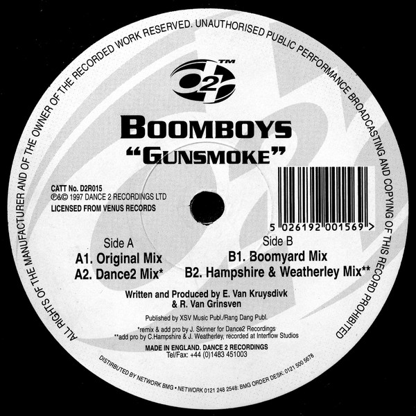 Boomboys - Gunsmoke | Dance 2 Recordings (D2R 015)