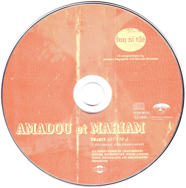 Amadou & Mariam - Sou Ni Tilé | EmArcy (557 118-2) - 2