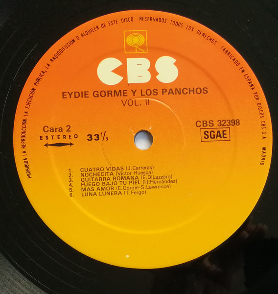 Eydie Gormé Y Trio Los Panchos - Cuatro Vidas | CBS (CBS 32398) - 4