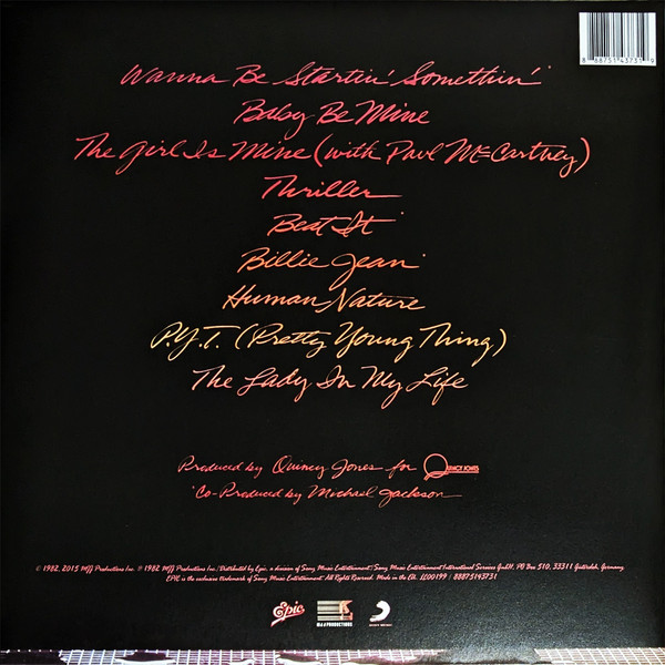 Michael Jackson - Thriller | Epic (88875143731) - 2