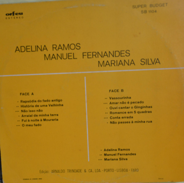 Various - Fados | Orfeu (SB 1104)