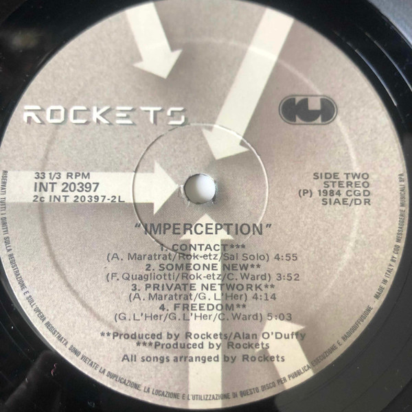 Rockets - Imperception | CGD (INT 20397) - 4