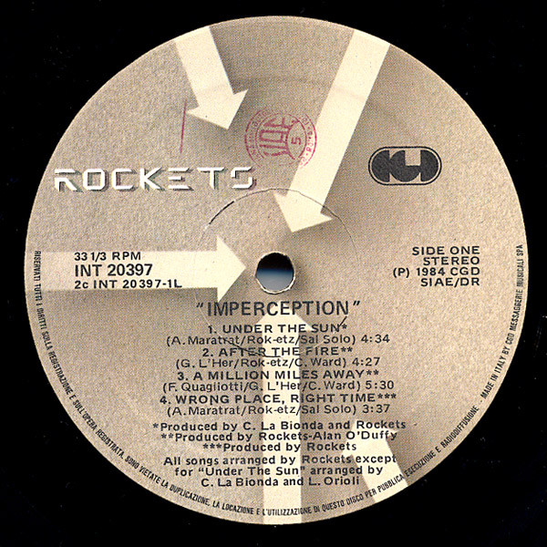 Rockets - Imperception | CGD (INT 20397) - 3