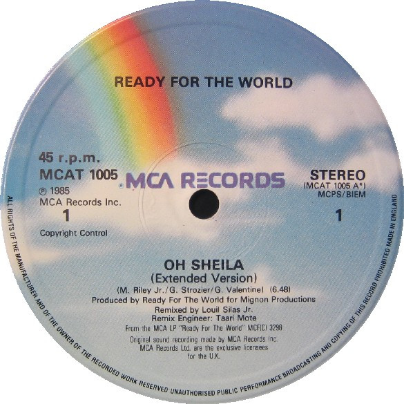 Ready For The World - Oh Sheila | MCA Records (MCAT 1005) - 3 Ready For The World - Oh Sheila | MCA Records (MCAT 1005) - 3