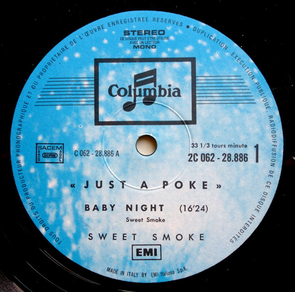 Sweet Smoke - Just A Poke | Columbia (2 C 062-28886) - 3 Sweet Smoke - Just A Poke | Columbia (2 C 062-28886) - 3