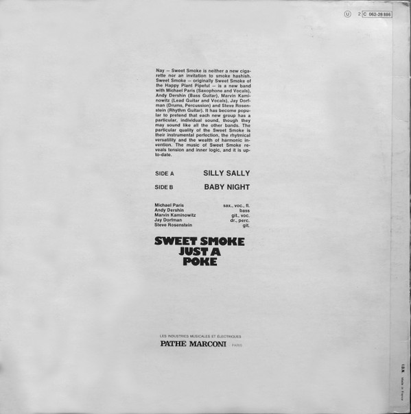 Sweet Smoke - Just A Poke | Columbia (2 C 062-28886) - 2 Sweet Smoke - Just A Poke | Columbia (2 C 062-28886) - 2