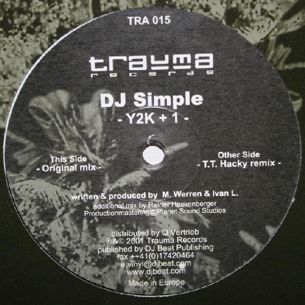 DJ Simple - Y2K+1 | Trauma Records (TRA 015) - main