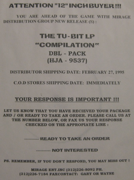 2-Bit Project - The Tu-Bit LP Compilation | House Jam Records (HJA - 9537) - 3
