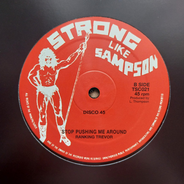 Linval Thompson , Ranking Trevor - Mr Boss Man (Ext.) / Stop Pushing Me Around | Strong Like Sampson (TSC021)