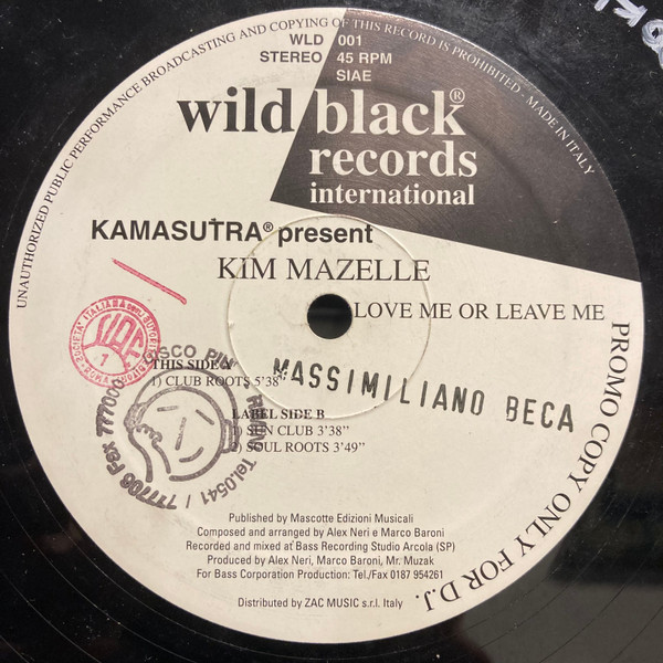Kamasutra , Kym Mazelle - Love Me Or Leave Me | Wild Black International (WLD 001) - main