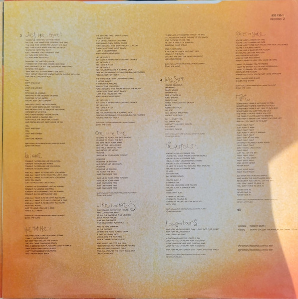 The Cure - Kiss Me Kiss Me Kiss Me | Polydor (832 130-1) - 4