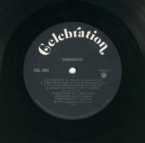 Harmonium - Harmonium | Celebration (CEL 1893) - 3 Harmonium - Harmonium | Celebration (CEL 1893) - 3