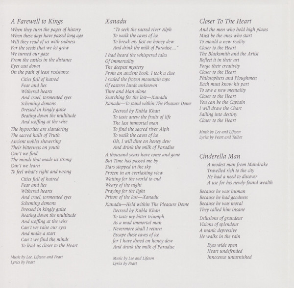 Rush - A Farewell To Kings | Anthem (534 628-2) - 2