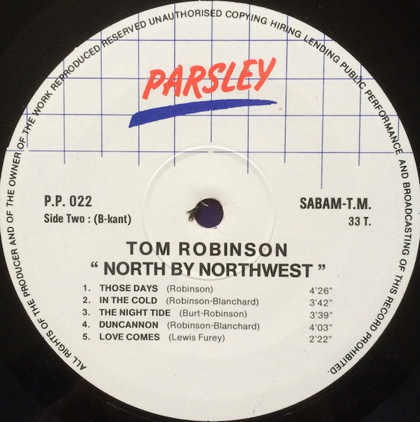Tom Robinson - North By Northwest | Parsley (PP022) - 4