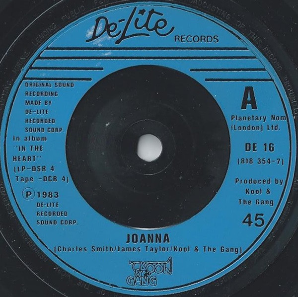 Kool & The Gang - Joanna / Tonight | De-Lite Records (DE 16) - 3 Kool & The Gang - Joanna / Tonight | De-Lite Records (DE 16) - 3