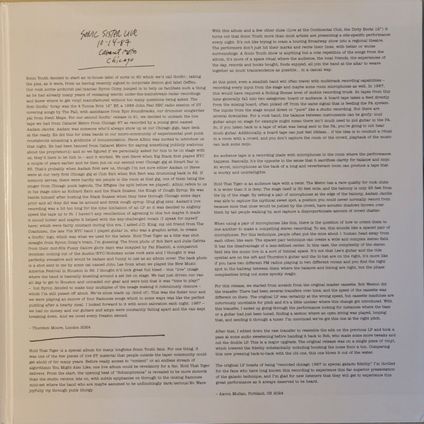 Sonic Youth - Hold That Tiger | Superior Viaduct (SV212) - 3 Sonic Youth - Hold That Tiger | Superior Viaduct (SV212) - 3
