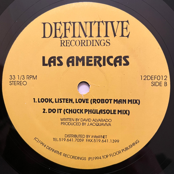 Las Americas - Look, Listen, Love / Do It | Definitive Recordings (12DEF012) - 2 Las Americas - Look, Listen, Love / Do It | Definitive Recordings (12DEF012) - 2