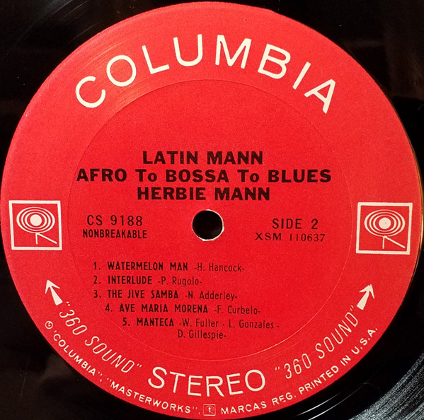 Herbie Mann - Latin Mann (Afro To Bossa To Blues) | Columbia (CS 9188) - 3 Herbie Mann - Latin Mann (Afro To Bossa To Blues) | Columbia (CS 9188) - 3