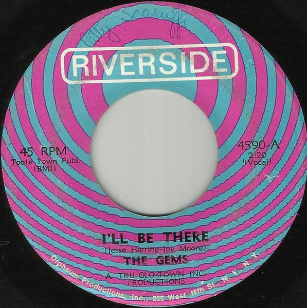 The Gems - I'll Be There / I Miss Him | Riverside Records (4590) - main
