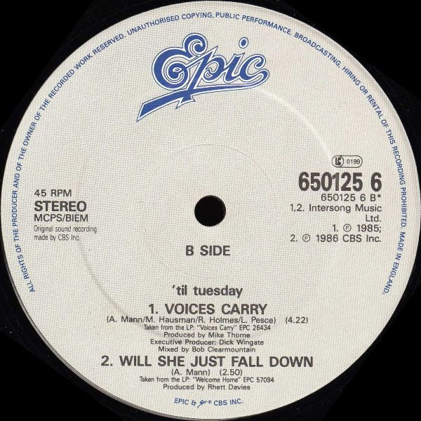 'Til Tuesday - What About Love | Epic (650125 6) - 4