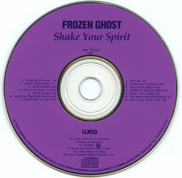 Frōzen Ghōst - Shake Your Spirit [CD] | WEA (W2 75149) - 3