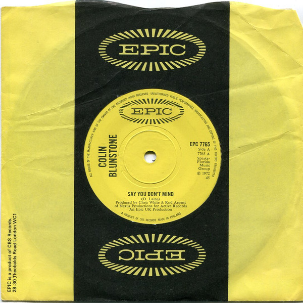 Colin Blunstone - Say You Don't Mind | Epic (EPC 7765) - 3