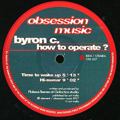 Byron C. - How To Operate? | Obsession Music (OBS 007) - main Byron C. - How To Operate? | Obsession Music (OBS 007) - main