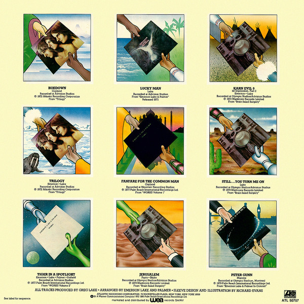 Emerson, Lake & Palmer - The Best Of Emerson Lake & Palmer | Atlantic (ATL 50757) - 2